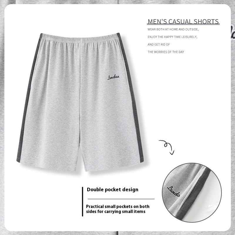 Summer Men's Loose Short Chic Personality Pants