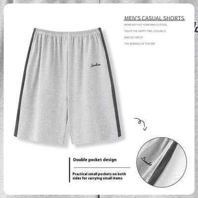 Summer Men's Loose Short Chic Personality Pants