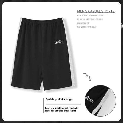 Summer Men's Loose Short Chic Personality Pants