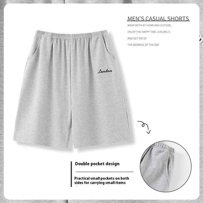 Summer Men's Loose Short Chic Personality Pants