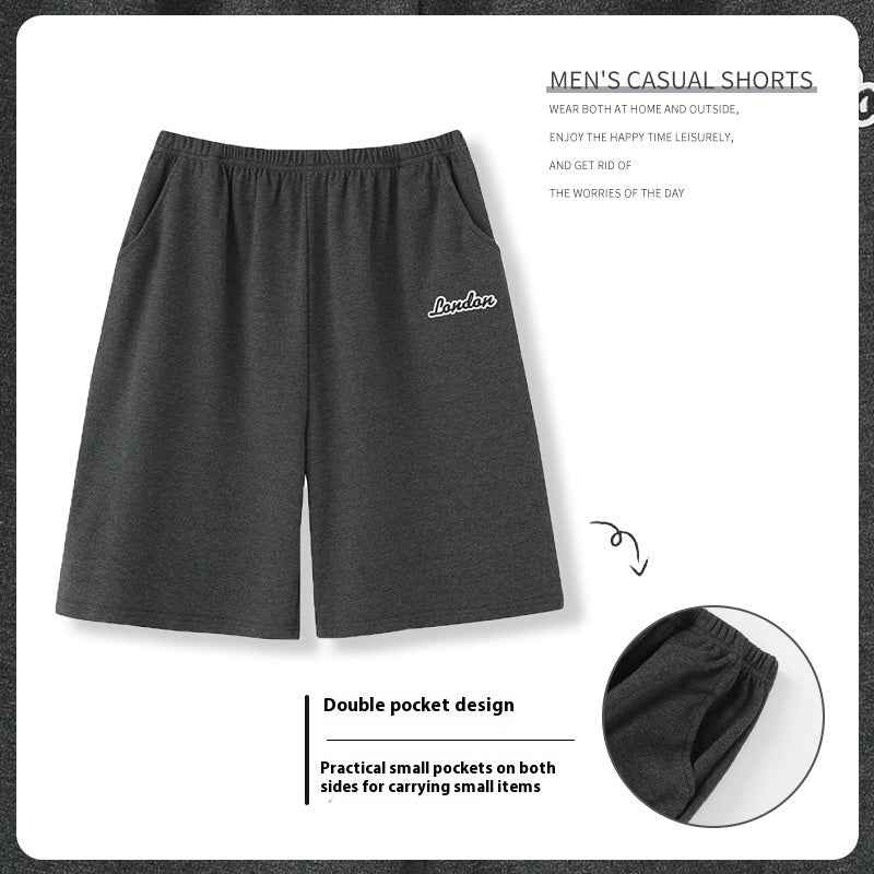 Summer Men's Loose Short Chic Personality Pants
