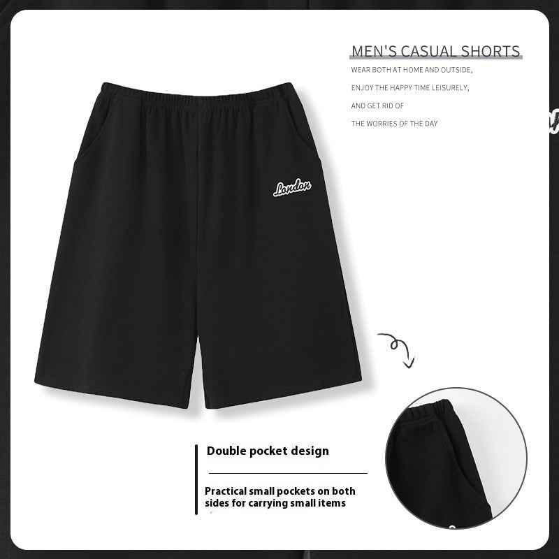 Summer Men's Loose Short Chic Personality Pants