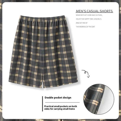 Summer Men's Loose Short Chic Personality Pants