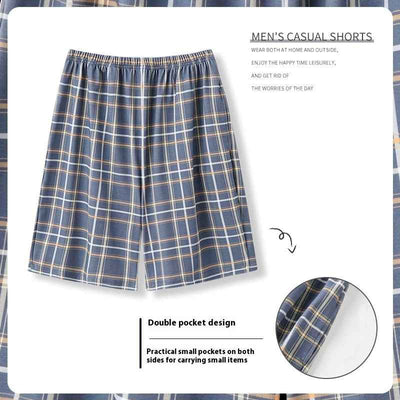 Summer Men's Loose Short Chic Personality Pants