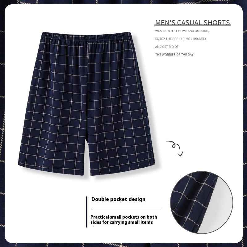 Summer Men's Loose Short Chic Personality Pants