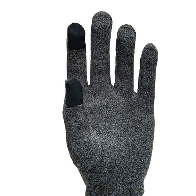 Grey Full Finger Touch Screen Health Pressure Gloves