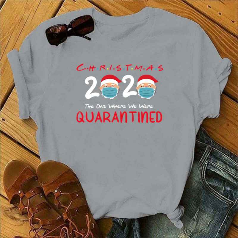 Women's Christmas animal flower short sleeves