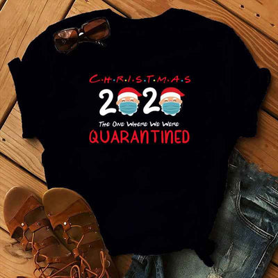 Women's Christmas animal flower short sleeves