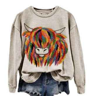 Christmas Style Loose Round Sweater