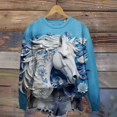 Christmas Style Loose Round Sweater