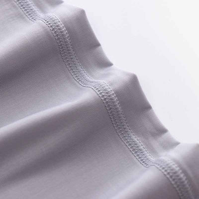 Spring Summer Ultra-thin Men's Long-sleeved Cropped Trousers Pajamas Suit