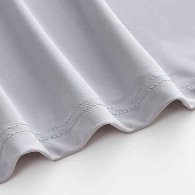 Spring Summer Ultra-thin Men's Long-sleeved Cropped Trousers Pajamas Suit