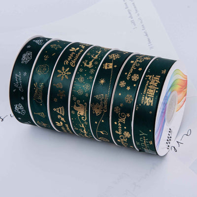 2.5cm Christmas Silk Gift Box Packaging Ribbon