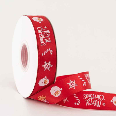 2.5cm Christmas Silk Gift Box Packaging Ribbon
