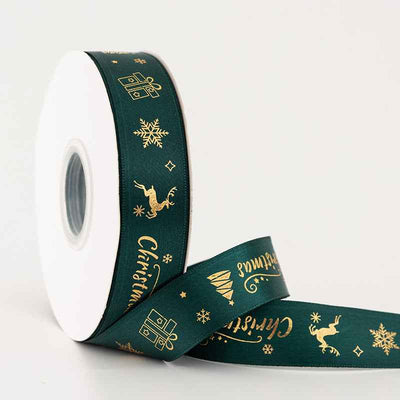 2.5cm Christmas Silk Gift Box Packaging Ribbon