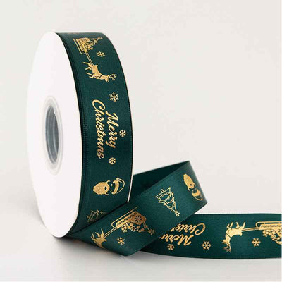 2.5cm Christmas Silk Gift Box Packaging Ribbon