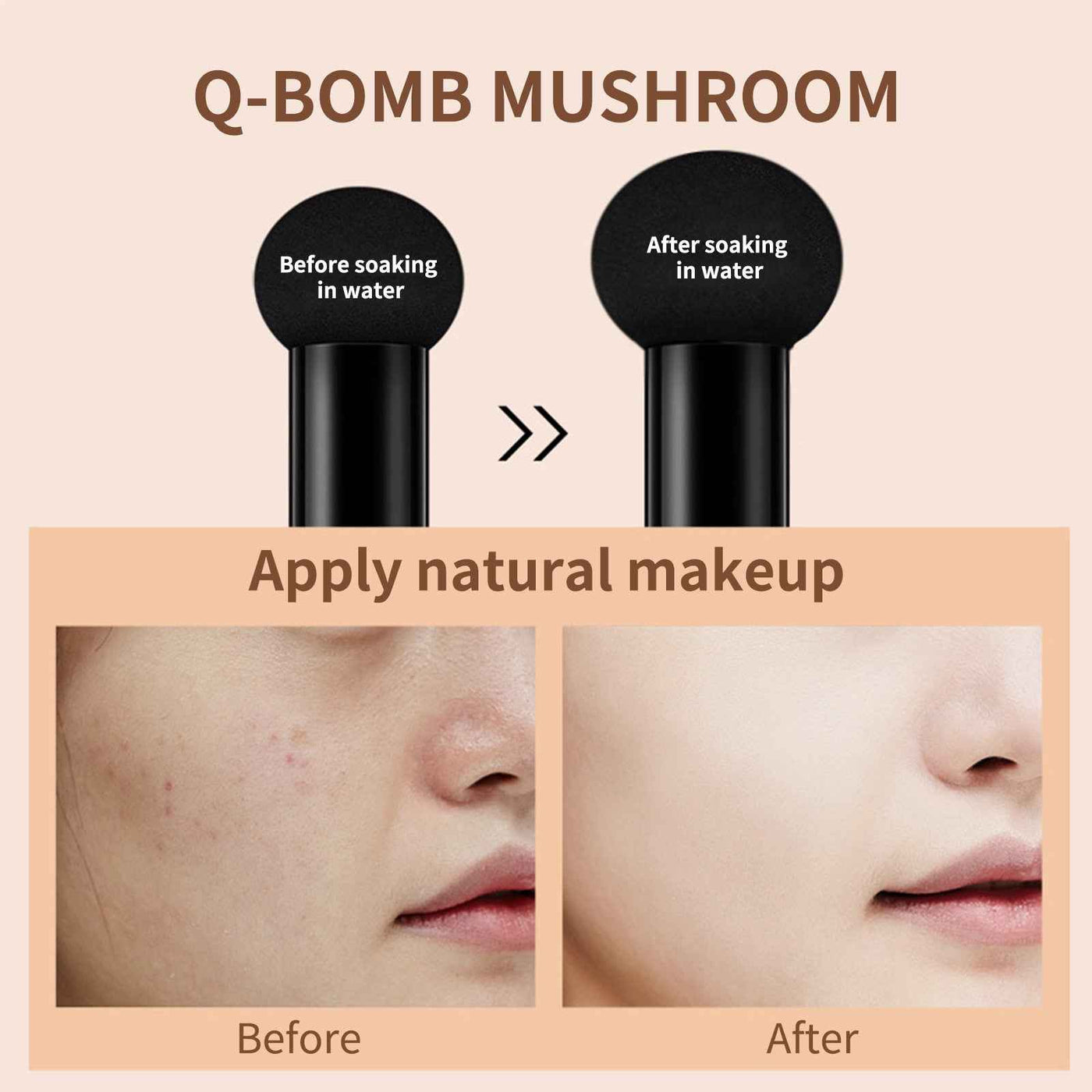 Mushroom-shaped Haircut Air Cushion Moisturizing Long-lasting Foundation