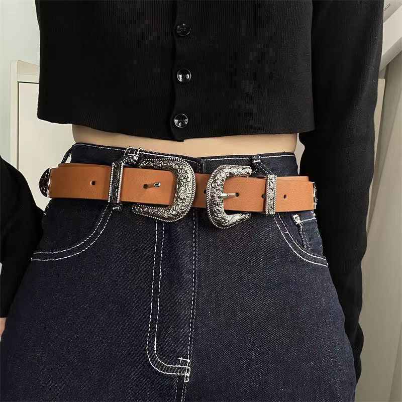Women's Belt Fashion European And American Style Three-piece Set