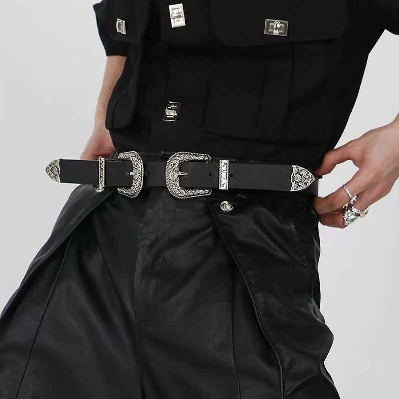 Women's Belt Fashion European And American Style Three-piece Set