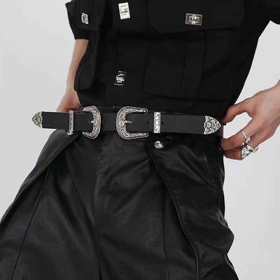 Women's Belt Fashion European And American Style Three-piece Set