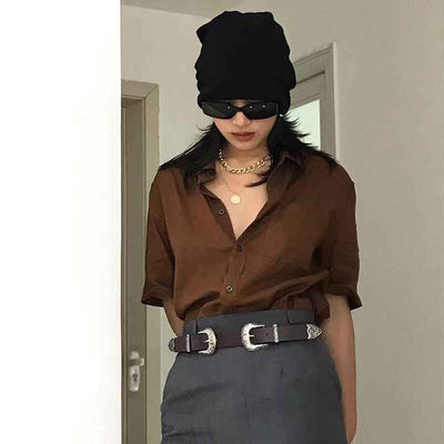 Women's Belt Fashion European And American Style Three-piece Set