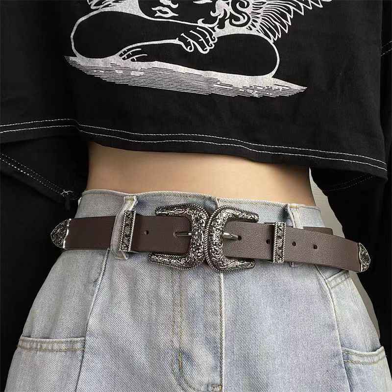 Women's Belt Fashion European And American Style Three-piece Set