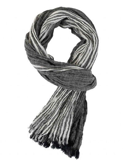 Men's Scarf Spring And Summer Pinstripe Color Matching