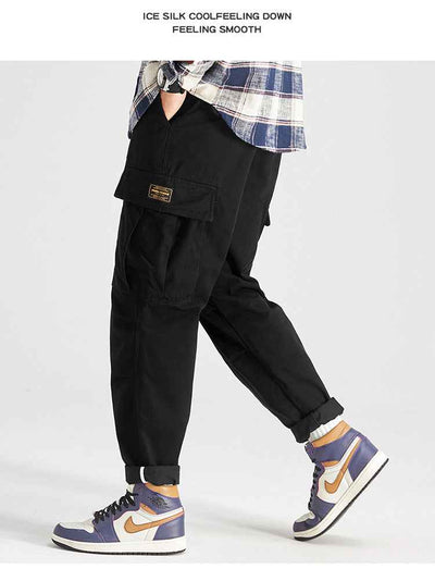 Men's Large Pocket Loose Casual Long Overalls