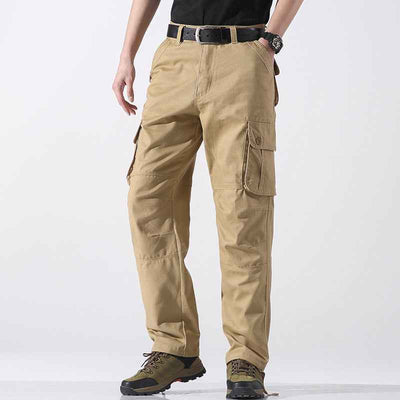 Men's Spring Three-dimensional Pocket Straight-leg Trousers Outdoor