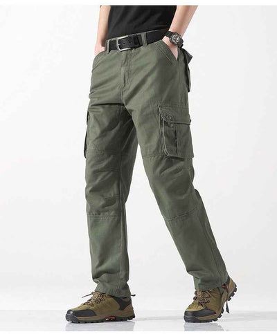 Men's Spring Three-dimensional Pocket Straight-leg Trousers Outdoor