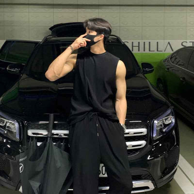 Sleeveless T Shirt Vest Men's Casual Loose