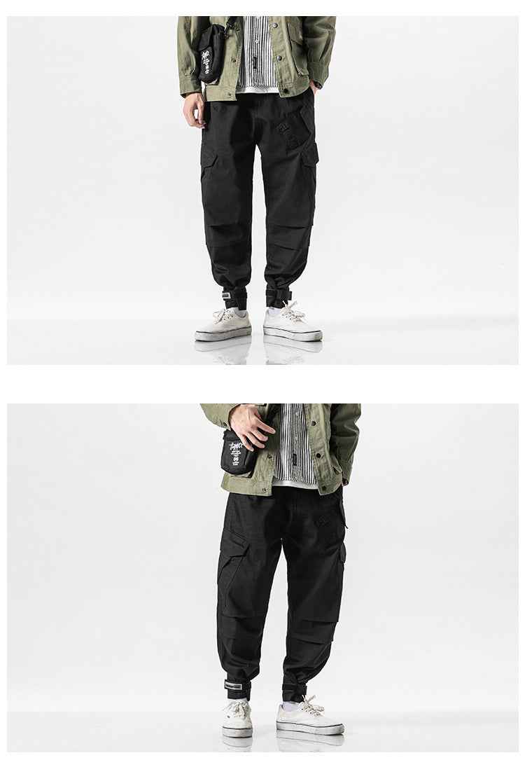 Retro straight Velcro overalls