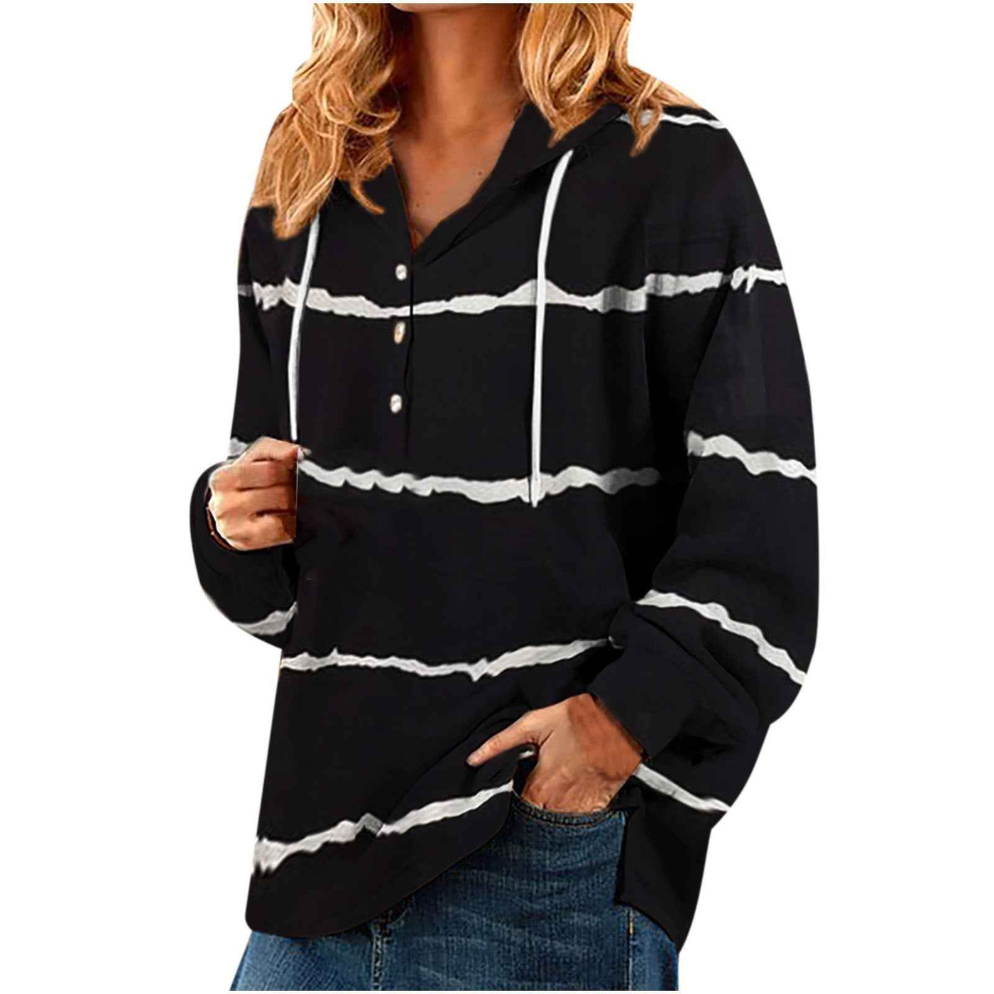 Ladies Short Casual Hooded Christmas Sweater