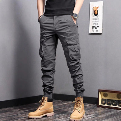 New Summer Casual Drawstring Workwear Pants Men SHOPPORA