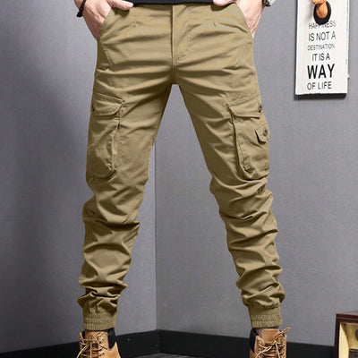 New Summer Casual Drawstring Workwear Pants Men SHOPPORA