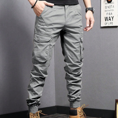 New Summer Casual Drawstring Workwear Pants Men SHOPPORA