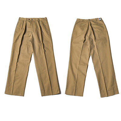 Retro Men's Casual Trousers Two Pleats Loose Cargo SHOPPORA