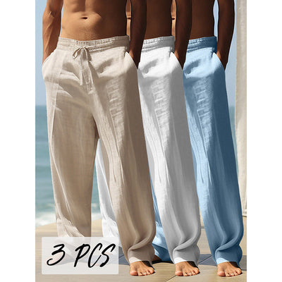Men's Breathable And Loose Sports Straight Long Pants SHOPPORA