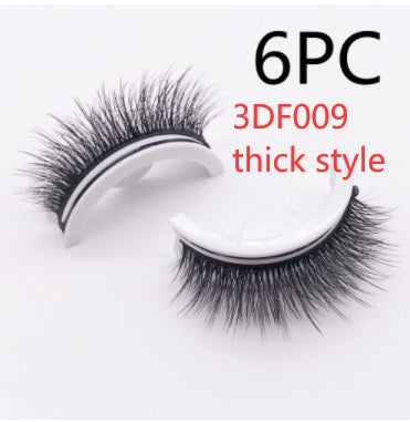 Reusable 3D Mink Lashes Natural False Eyelashes Self Adhesive Fake Glue Free Makeup Eyelash Extension Silk SHOPPORA