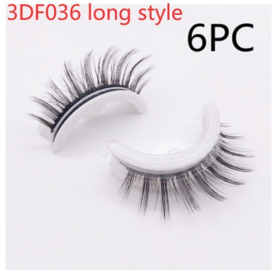 Reusable 3D Mink Lashes Natural False Eyelashes Self Adhesive Fake Glue Free Makeup Eyelash Extension Silk SHOPPORA