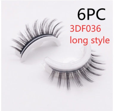 Reusable 3D Mink Lashes Natural False Eyelashes Self Adhesive Fake Glue Free Makeup Eyelash Extension Silk SHOPPORA