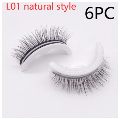 Reusable 3D Mink Lashes Natural False Eyelashes Self Adhesive Fake Glue Free Makeup Eyelash Extension Silk SHOPPORA