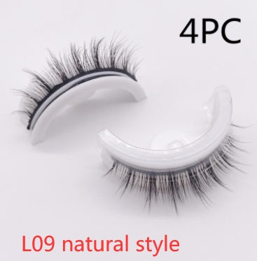 Reusable 3D Mink Lashes Natural False Eyelashes Self Adhesive Fake Glue Free Makeup Eyelash Extension Silk SHOPPORA