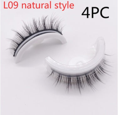 Reusable 3D Mink Lashes Natural False Eyelashes Self Adhesive Fake Glue Free Makeup Eyelash Extension Silk SHOPPORA