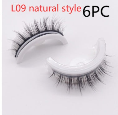 Reusable 3D Mink Lashes Natural False Eyelashes Self Adhesive Fake Glue Free Makeup Eyelash Extension Silk SHOPPORA