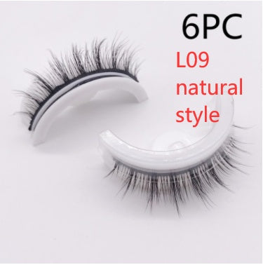 Reusable 3D Mink Lashes Natural False Eyelashes Self Adhesive Fake Glue Free Makeup Eyelash Extension Silk SHOPPORA