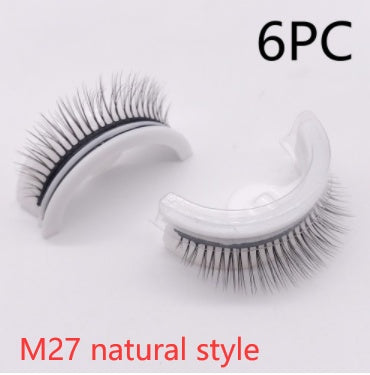 Reusable 3D Mink Lashes Natural False Eyelashes Self Adhesive Fake Glue Free Makeup Eyelash Extension Silk SHOPPORA
