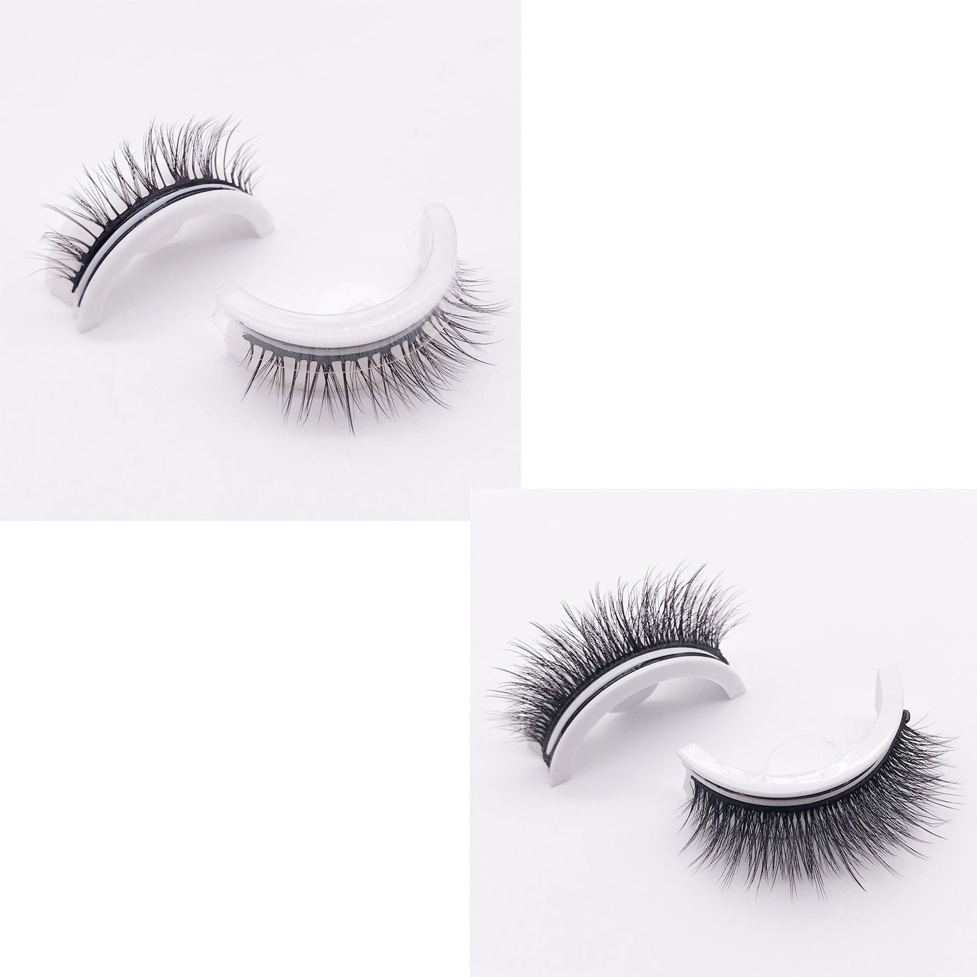 Reusable 3D Mink Lashes Natural False Eyelashes Self Adhesive Fake Glue Free Makeup Eyelash Extension Silk SHOPPORA