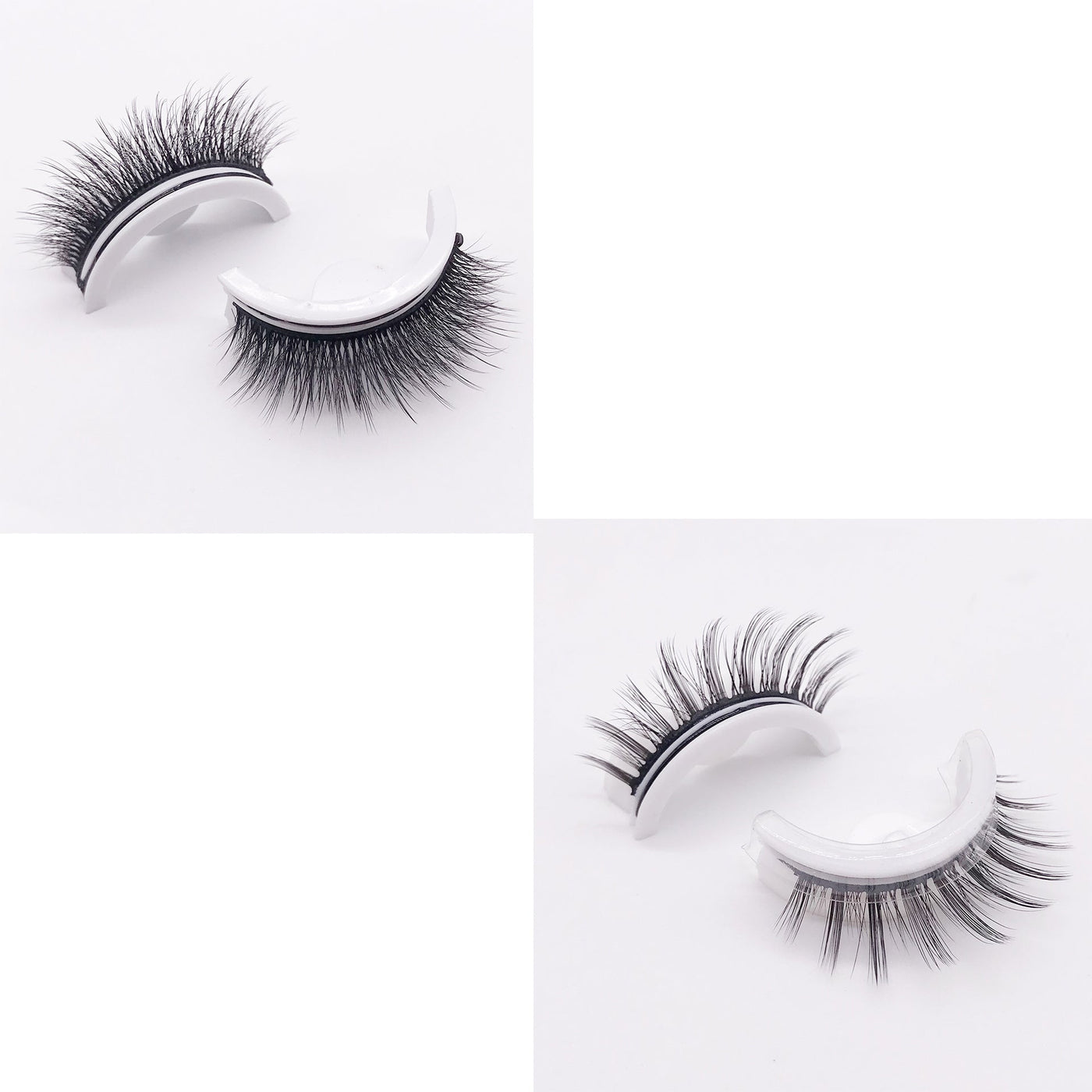 Reusable 3D Mink Lashes Natural False Eyelashes Self Adhesive Fake Glue Free Makeup Eyelash Extension Silk SHOPPORA