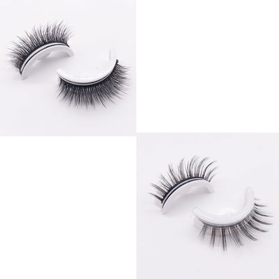 Reusable 3D Mink Lashes Natural False Eyelashes Self Adhesive Fake Glue Free Makeup Eyelash Extension Silk SHOPPORA